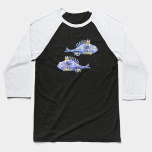 GREEK MEDITERRANEAN FISHES Baseball T-Shirt